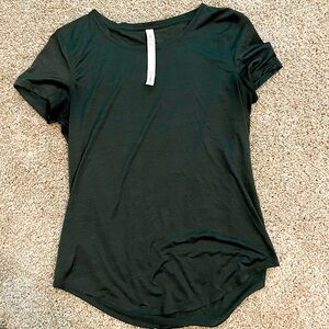 Lululemon Athletica Green Fitted Short Sleeve Tee